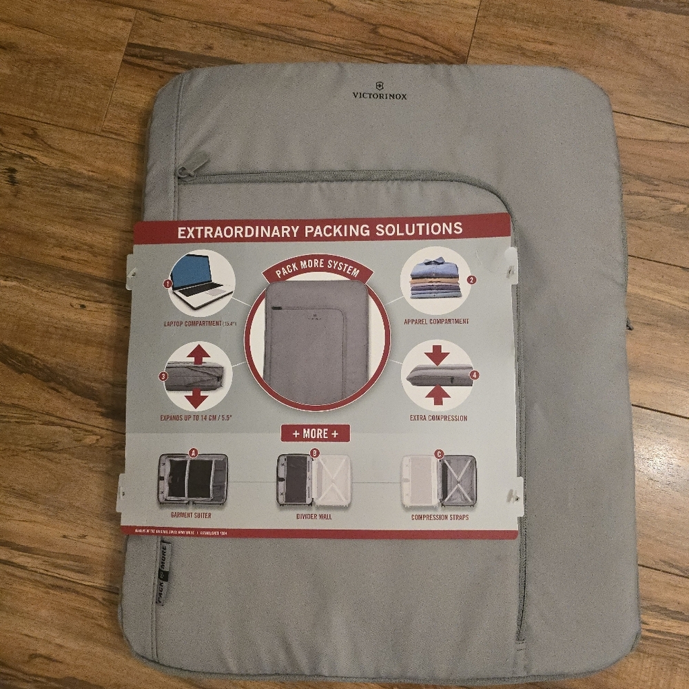 Victorinox Pack More System Expandable Packing Cube Gray NWT